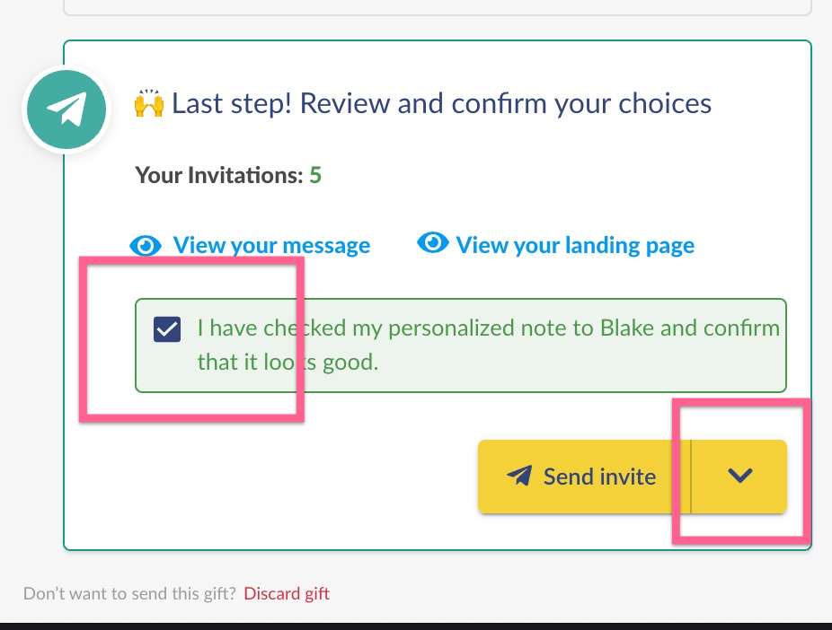 Personal Gifting Campaign